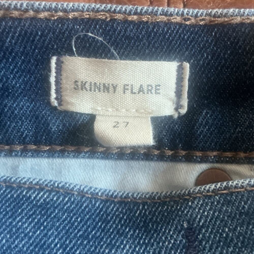 Madewell Womens Skinny Flare Jeans Size 27 Medium Wash Western Rodeo Festival - Picture 5 of 10